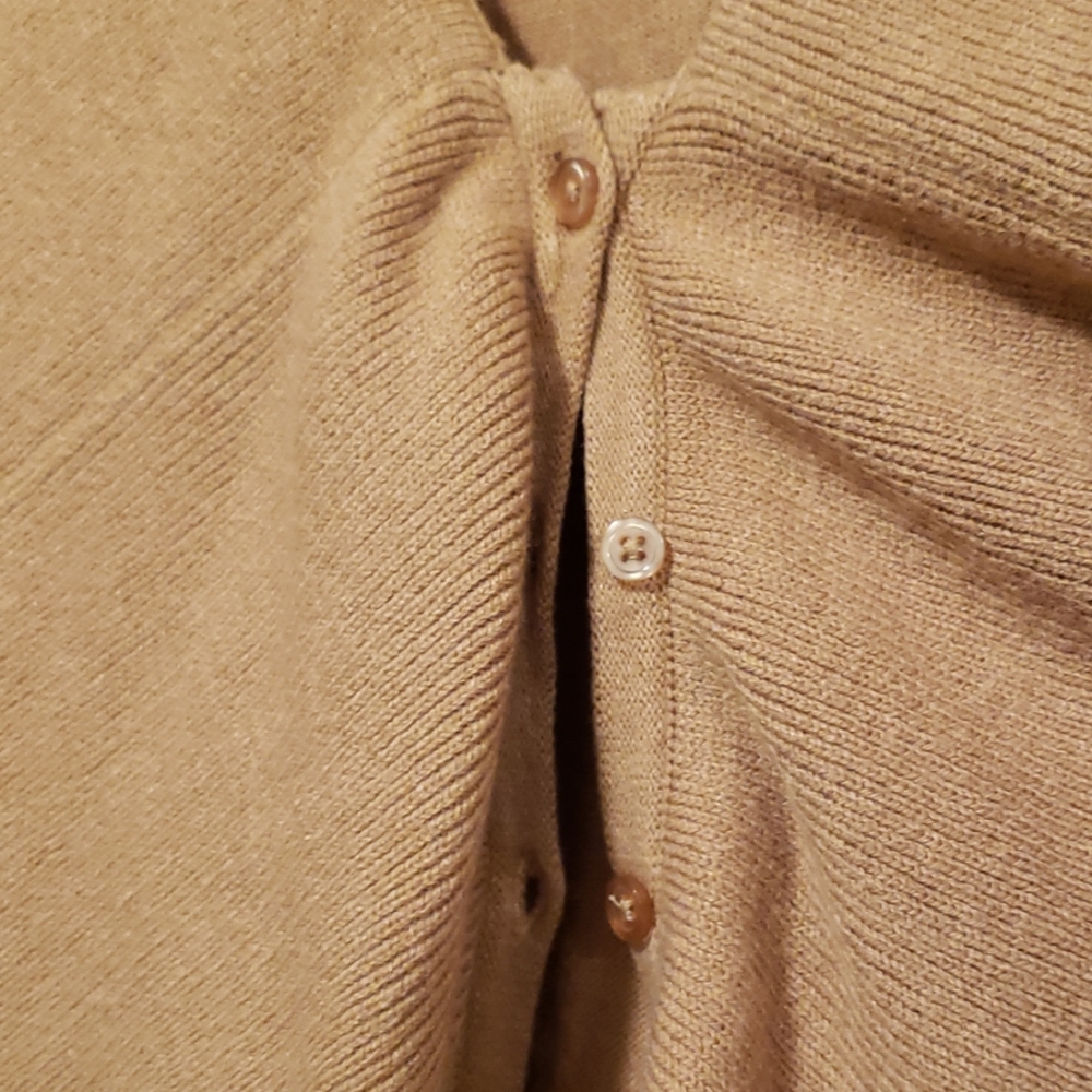New york and co tan fringe sweater - Picture 4 of 4